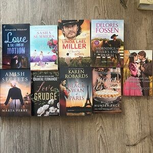 Bundle of 9 Romance Paperback Novels by Various Authors